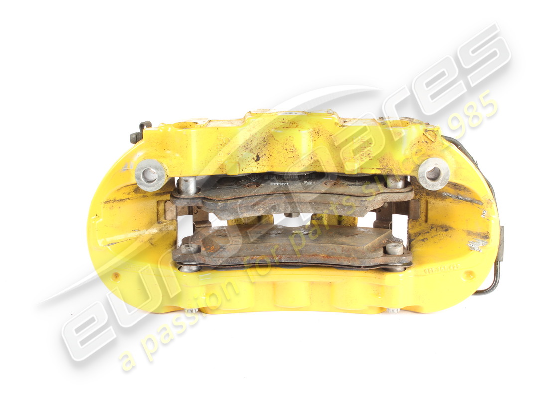 damaged porsche caliper without brake pads. part number 9gt615124a (3)