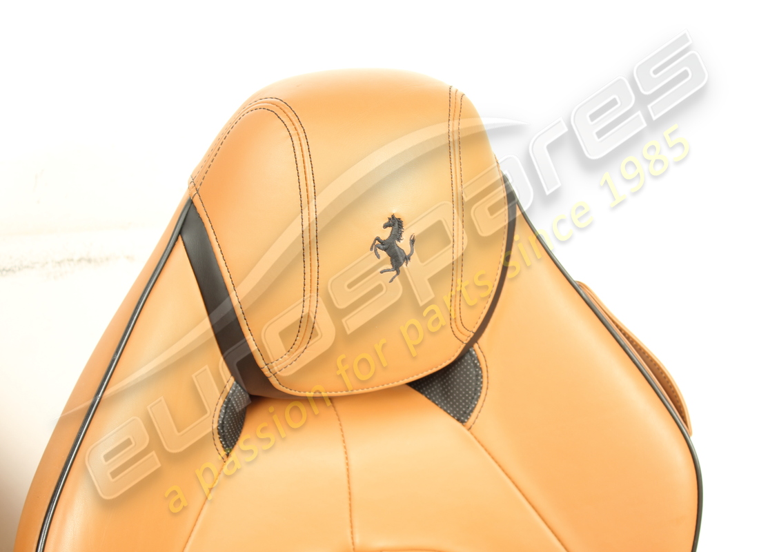 USED EUROSPARES COMPLETE FRONT & REAR SEET SET ( CUIOIO LEATHER WITH BLACK STITCHING ). PART NUMBER EAP1566195 (4) used eurospares complete front & rear seet set ( cuioio leather with black stitching ). part number eap1566195 (4)