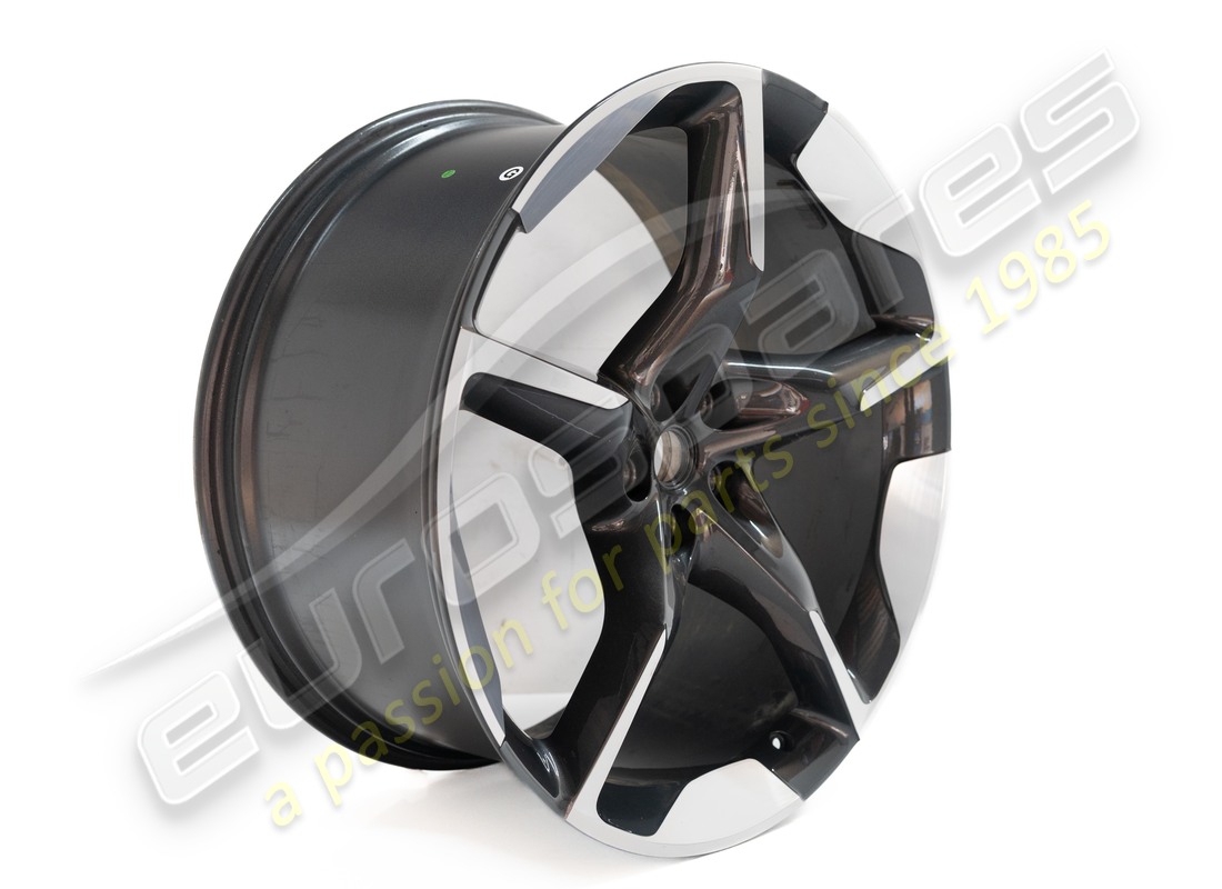 used ferrari lh rear wheel 23'' (diamond cut/gray). part number 895995 (2)