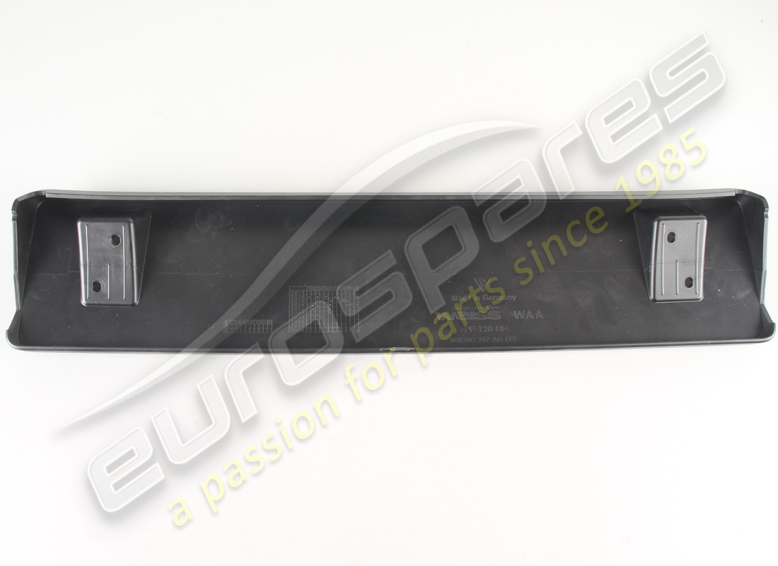 NEW PORSCHE LICENCE PLATE HOLDER BLACK. PART NUMBER 95B807287AG1E0 (2) new porsche licence plate holder black. part number 95b807287ag1e0 (2)