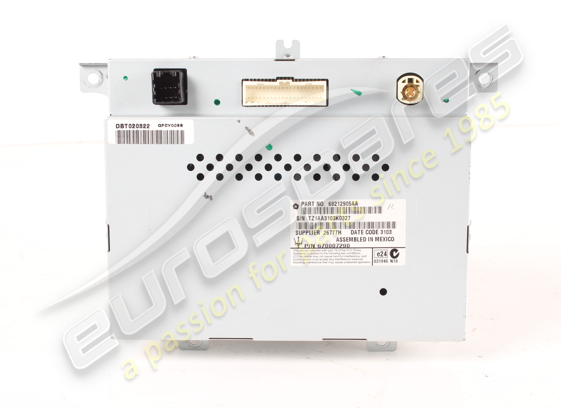 USED MASERATI DISPLAY. PART NUMBER 670007290 (2) used maserati display. part number 670007290 (2)