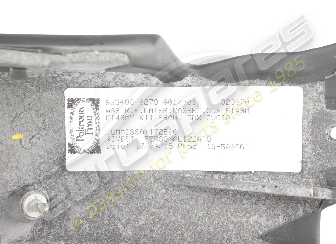 used ferrari lateral glove compartment li. part number 85907504 (3)