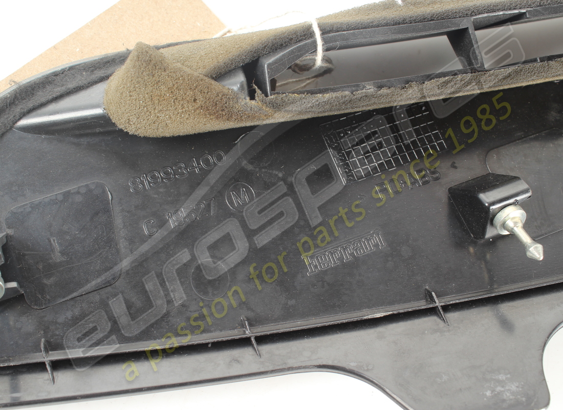 USED FERRARI DEFROSTER CONTROL SURROUND. PART NUMBER 81993400 (4) used ferrari defroster control surround. part number 81993400 (4)