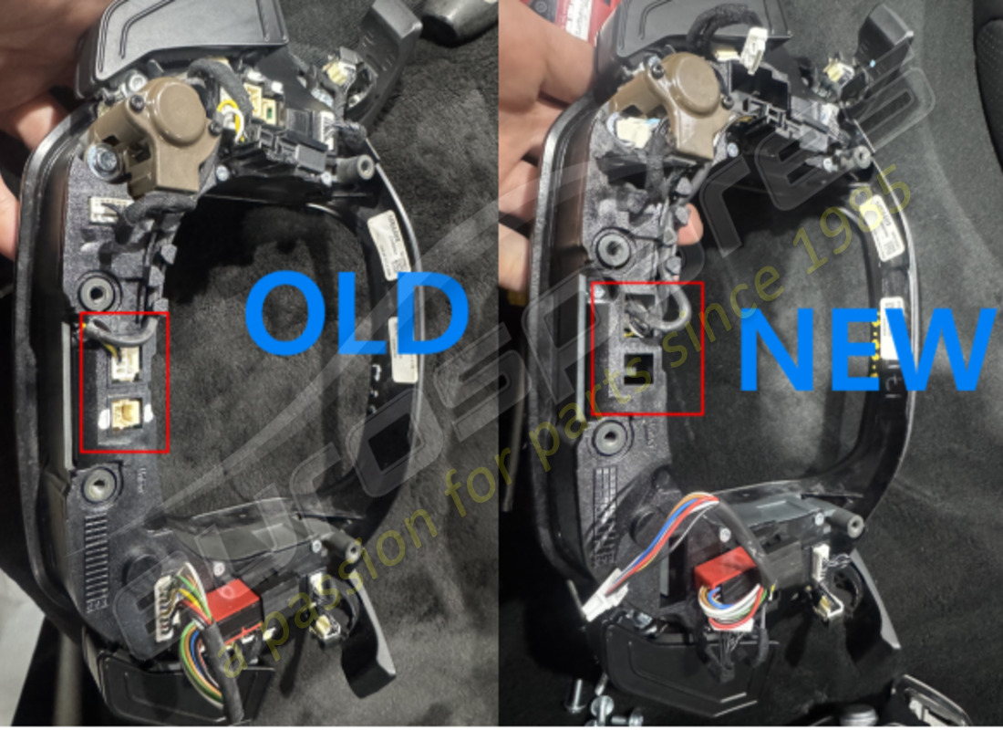 new (other) ferrari steering wheel, carbon+led+sosp. part number 910847 (8)