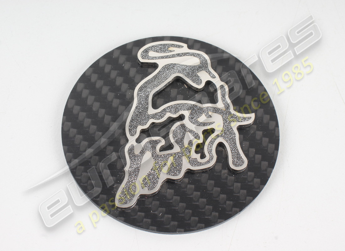 new lamborghini carbon fib.+ diamonds rimbadge for disp. part number 400998250b (2)