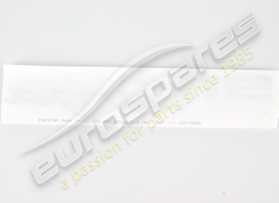 new porsche inscription 911 targa matt black. part number 992853675eok1 (2)