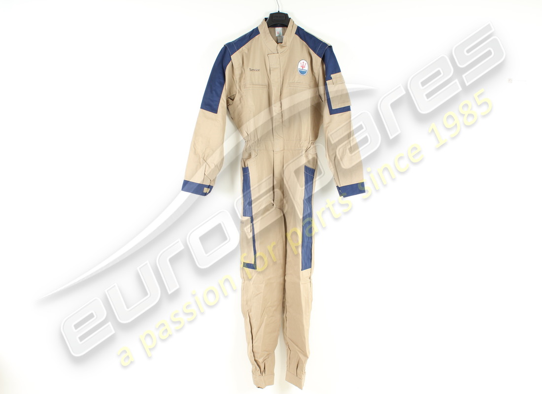NEW MASERATI OVERALL SIZE L BEIGE/BLUE.. PART NUMBER 920000887 (1) new maserati overall size l beige/blue.. part number 920000887 (1)