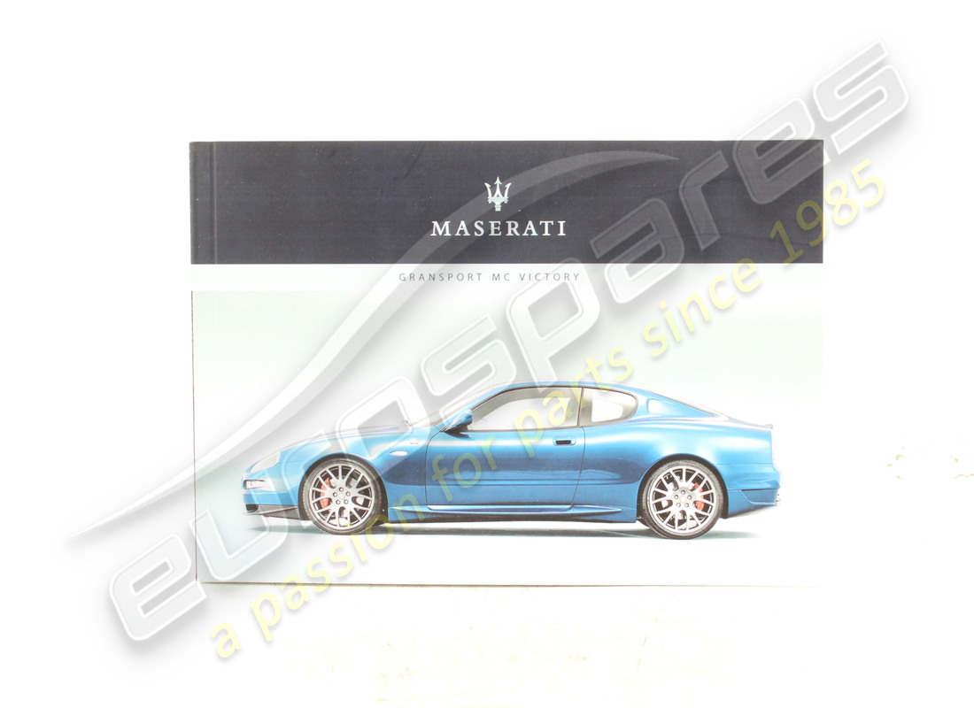 new maserati owner's manual mc victory-italian. part number 69939400 (1)
