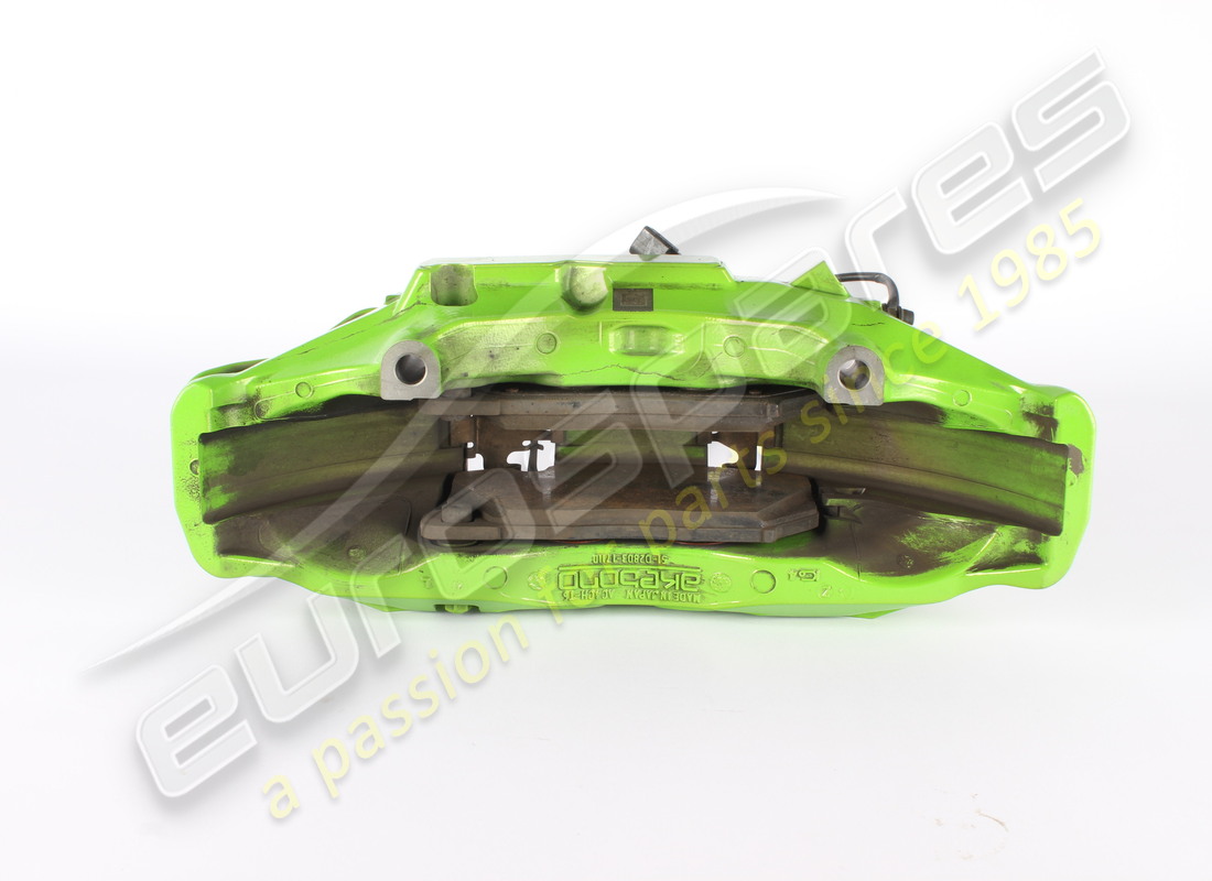 USED LAMBORGHINI BRAKE CALIPER 21 CERAMIC 10K. PART NUMBER 4M0615105KP (3) used lamborghini brake caliper 21 ceramic 10k. part number 4m0615105kp (3)