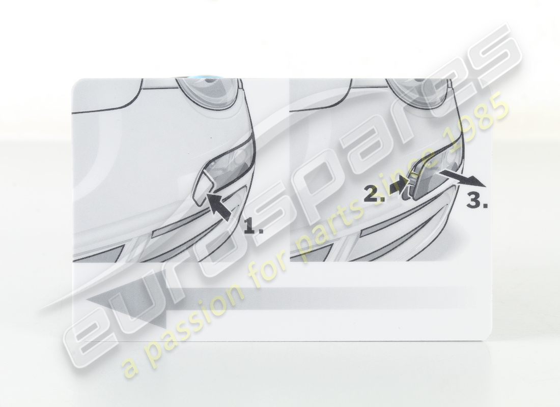 NEW PORSCHE CARD. PART NUMBER 99763123100 (2) new porsche card. part number 99763123100 (2)