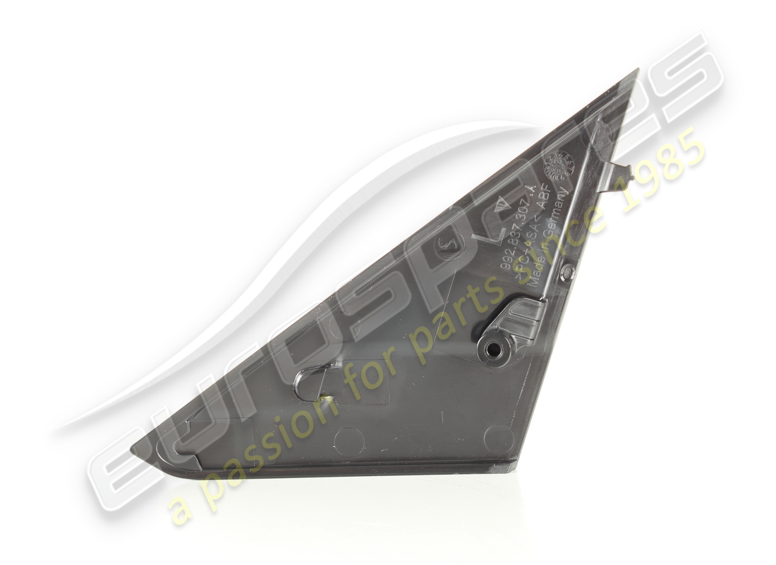 NEW PORSCHE COVER LEFT GLASS CHANNEL MATT BLACK. PART NUMBER 992837307AOK1 (2) new porsche cover left glass channel matt black. part number 992837307aok1 (2)