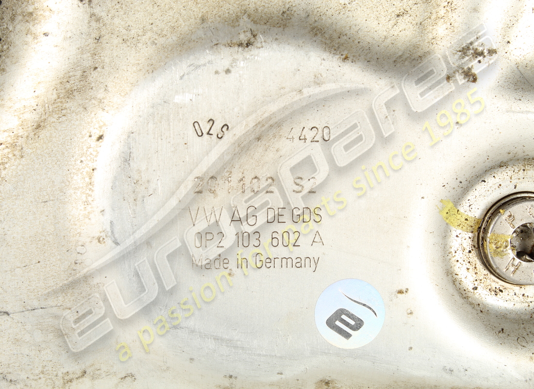 used lamborghini oil pan with opening for. part number 0p2103602a (5)