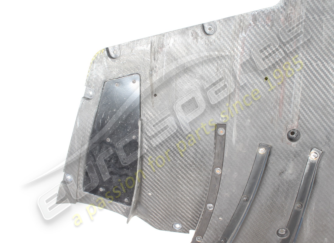 DAMAGED FERRARI FRONT UNDERBODY SHIELD. PART NUMBER 958160 (2) damaged ferrari front underbody shield. part number 958160 (2)