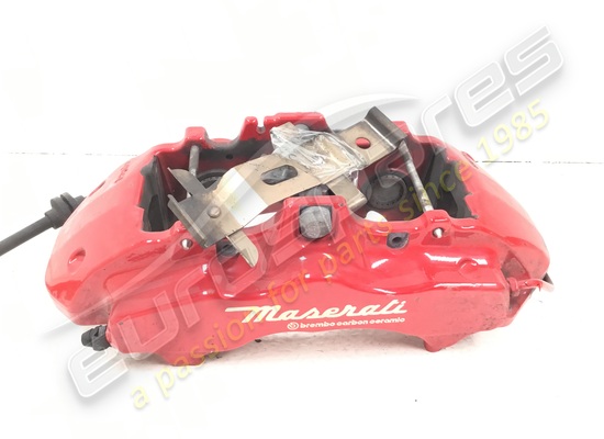used maserati complete front caliper, lh part number 83121605